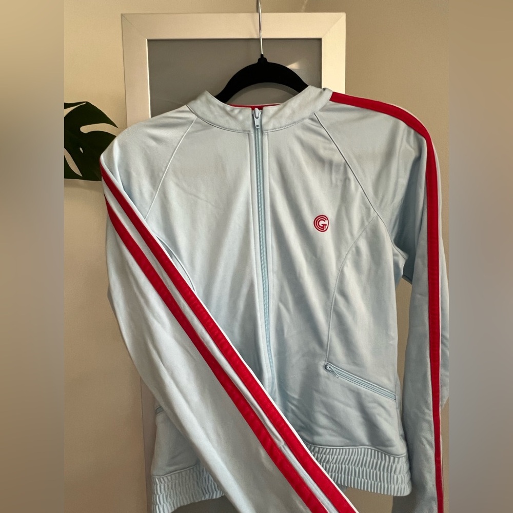Guess Baby Blue Jacket with Red Stripes